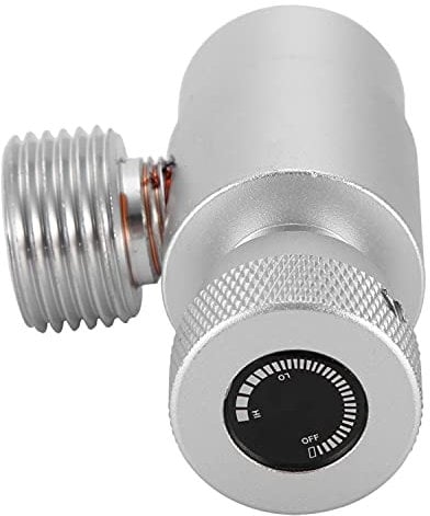 Jeffergarden CO2 Adaptateur Cylindre Recharge CO2 Aquarium de Remplissage du Régulateur Kit de Connecteur CO2 Adapter de Cylindre de réservoir de CO2(Silver Adapter Without Meter)