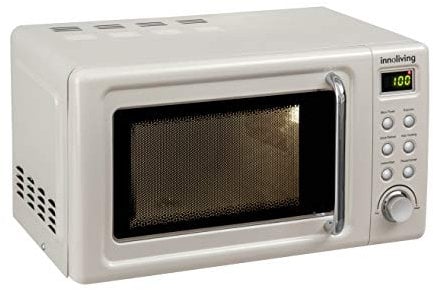 Innoliving Forno a Microonde 20L INN-861, Potenza 700W, 6 Livelli di Potenza, Funzione Scongelamento Rapido, Timer 30 Minuti, Design Compatto ed Elegante, Facile da Usare (BEIGE)