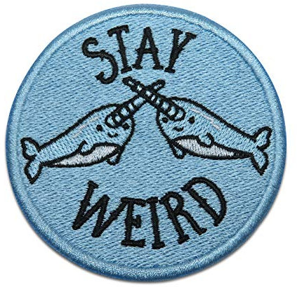 Finally Home Stay Weird Delfin Patch zum Aufbügeln | Meer Delphin Patches, Bügelflicken, Flicken, Aufnäher