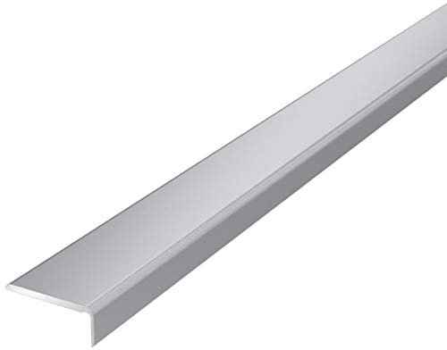 SELF-Adhesive Wood Effect Threshold 1M Door Stops End Laminate Floor Edge Strip Trim TMW Profiles (Anodized Silver)