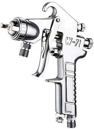 Senray Pistolet à peinture à air comprimé à alimentation sous pression, pulvérisateur de peinture sans tasse – Buse de 1,5 mm