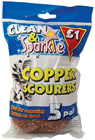Ramon Clean & Sparkle Copper Scourers Pack of 5 Piece