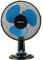Belaco 12inch Blue Table Fan Desk Fan with 3 Speed Oscillating cooling fan Stand Fan floor fan Low Noise Strong Resistant Base high protective mesh grill home office (Black & Blue)