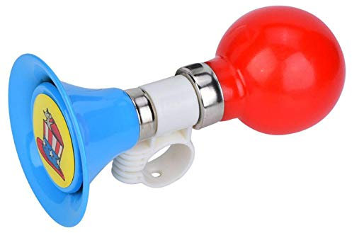 Gummi Kinderfahrrad Hupe, Kinder Fahrradklingel, Fahrrad Horn Klingel, Metall Gummi Laute Kinder Fahrrad Kinder Fahrrad Hupe Warnglocke für Jungen Mädchen Zubehör(Blau)