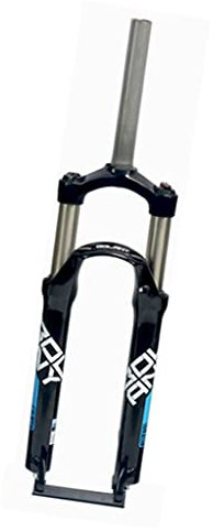 LHHL MTB Gabel 24 Zoll Fahrrad Federgabel Federweg 100mm Mechanische Gabel 1 1/8 Straight Tube Manueller Lockout Scheibenbremse Front Fork QR 9mm (Color : Black Blue, Size : 24)