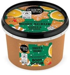 Organic Shop Lebkuchen-Körperpeeling, Ingwer und Orange, 250 ml