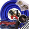 Kit completo Gravity Elite 0 Gauge Amp kit amplificatore installare cablaggio 0 GA filo 5000W a 8000W - Ultra Soft Wire - Kit S1 blu - per installatore e hobbista fai da te - Perfetto per