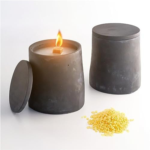 BETOLZ® CLARUS Design Kerzenfresser für Kerzenreste verwerten/Dauerkerze/Schmelzlicht Outdoor für Wachsreste mit Dauerdocht - 2xM