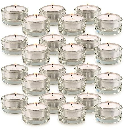 Teelichthalter - Mona / 24er Set | Premium Qualität/Gastro Dekoration Hochzeit Geburtstag/Pajoma