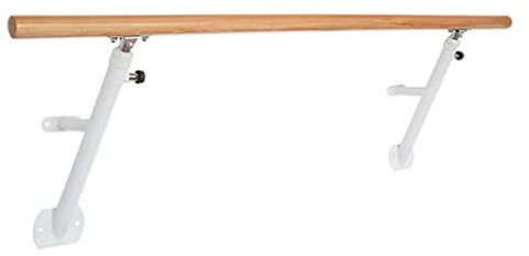 Fitness-Ballettstange aus Holz, Wandmontage, Ballettstange, Tanz-Streckstange, Holz, Feste Höhe, Wandmontage, Ballettstange-System (Größe: 1 m) (1 m) ()