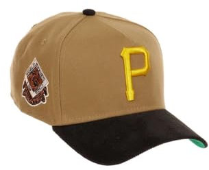 New Era Pittsburgh Pirates MLB World Series 1960 Sidepatch Khaki Black Cord 9Forty A-Frame Snapback Cap - One-Size