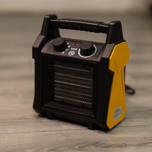 Marco Paul 2.8kw Electric Heater Ceramic 2800w 230v Ptc Heating Fan Heat Settings Portable Heater For Workshop, Warehouse, Office Space, Garage Electric Heater Energy Efficient