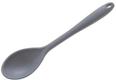 Wiltshire Silicone Serving Spoon, Cooking Spoon, Heat-Resistant Utensil, Non-Stick, Non-Scratch, Pebble Grey, 27x6.2x2.5cm