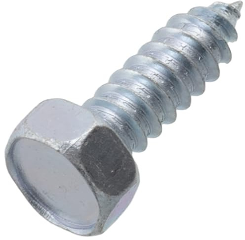AERZETIX C75181 Tornillos autorroscantes Ø6.3x19mm hexagonal 6 lados | Juego de 50, DIN7976, Chapa metal montaje, Acero al carbono, Acabado galvanizado