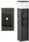 ledscom.de Wegelicht/Pollerleuchte PODEL für außen, IP44, Smart Home, WLAN, Alexa, 39 cm, schwarz, 1x G9 max. 10W, 2 Steckdosen