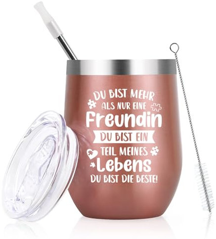 Livole Regalos para mejor amiga, mujeres para cumpleaños, Navidad, eres más que solo una amiga eres parte de mi vida, mejor amiga taza térmica de 350 ml para llevar