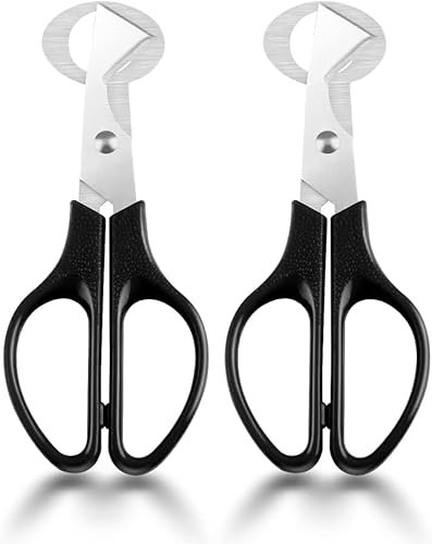 2 Pièces Ciseaux Oeuf de Caille, Ciseaux à Œufs Durables en Acier Inoxydable Caille Ciseaux, Coupe-Coquille d'Oeuf, Oeuf Shell Cutter pour Couper les Œufs de Caille, Accueil Cuisine Restaurant (Noir)