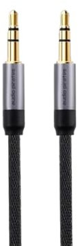 audio pirates Aux Kabel, Audiokabel Klinke auf Klinke – Nylon-geflochtenes 3,5mm Klinkenkabel; kompatibel mit Autoradios, Kopfhörern, Lautsprechern, Smartphones, Laptops; flexibel, robust & langlebig