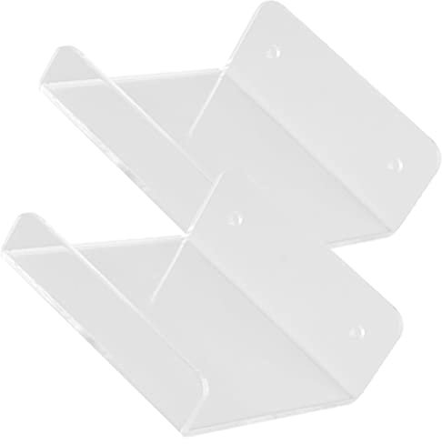 MERRYHAPY Lot de 2 Supports muraux pour routeur et projecteur Étagères flottantes éclairées par LED de Rangement Murale Peu encombrante