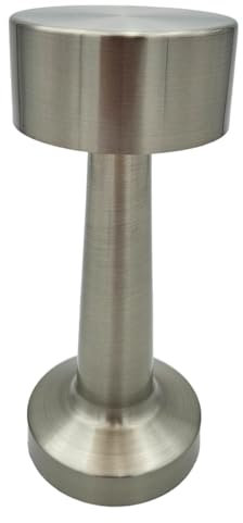 Meinposten Lampe LED ohne Kabel Touch Tischleuchte Tischlampe Leuchte kabellos dimmbar (Silber, Höhe 21 cm (Modell Ella))