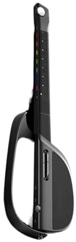 Automatic Stringless Guitar, Electric Silent Smart Travel Guitar, 1 Person Band, App Supported, Preset Chords, 100 Rhythm Patterns, 6 Hour Playback on Built in Speaker