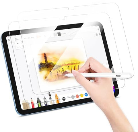 2 Stück Schutzfolie für iPad 10. Generation 2022 10.9 Zoll, 9H Panzerglas Panzerglasfolie Schutzglas, Displayfolie Kompatibel mit Apple Pencil, Transparentes Schutzglas mit Modell A2696/A2757/A2777
