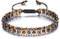 Zysta 7 Chakra Armband Echte Steine Armband Doppellagiges Armbänder Yoga Armband Edelstein Healing Reiki Energietherapie Glückbringen Armbänder Damen Herren (Tigerauge)