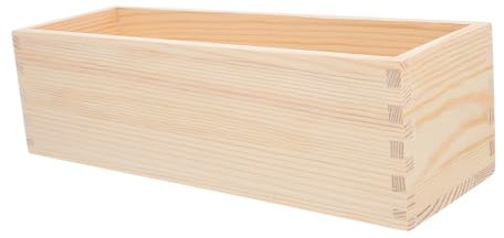 OFFSCH Elegant Wooden Storage Box Utensil and Makeup Organizer for Kitchen Bathroom Bedroom