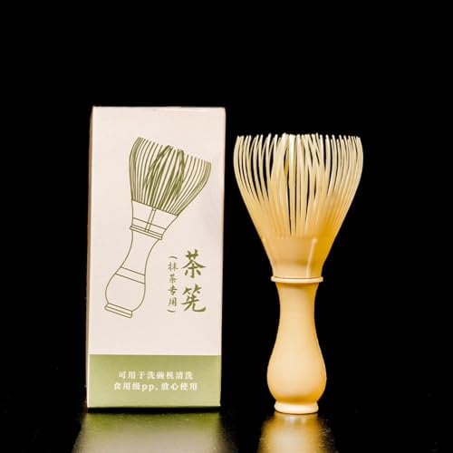 Fouet En Bambou Pour Matcha - Fouet À Thé Vert, Ensemble Traditionnel Pour La Préparation Du Thé Matcha, Fouet À Matcha Japonais Fait À La Main, 100 Dents Chasen, Réutilisable, Fait À La Main