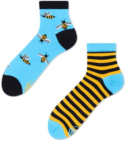 Many Mornings Bunte Lustige Socken für Damen Herren Lustige Ungleiche Baumwollsocken Witzige Geschenke Verschiedene Größen