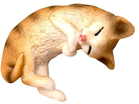 Cabilock Estatua De Gato De Adorable Figura De Kitten para Decoración Juguete Educativo para Niño Niña Adorno De Animales