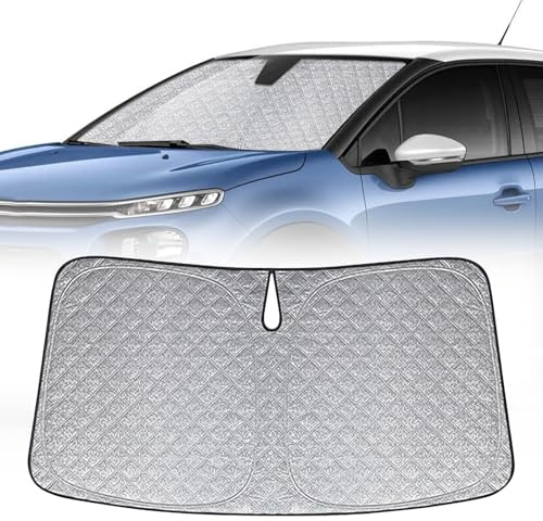 Parasol para Coche Parabrisas Reemplazo para Citroen C3 2016-2024, Plegable Parasol para Parabrisas de Coche, Bloquea El 99% de Los Rayos UV y Mantiene Fresco El Vehículo
