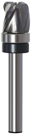 Hohlkehlfräser VHM für Schalen & Tabletts, Schaft 8mm, Ø 16mm, R4 mm | NL 16mm, 3-schneidige Upcut-Spirale verbessert den Spanabtransport. Anlaufkugellager für präzise Führung.