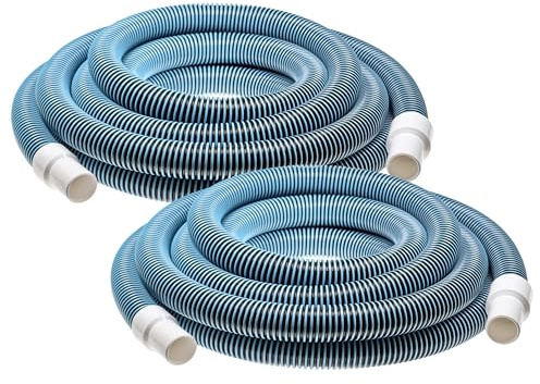 vhbw 2X Poolschlauch Schlauch für Swimmingpool - 32mm Anschluss, 7,6 m lang