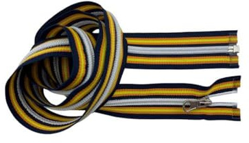 Cerniera Multicolor Spirale 6 Divisibile 100 cm Cursore in Metallo Acciaio Tagliabile su Misura