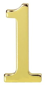 Self-Adhesive House Numbers, 1.85 Inch DIY Metal Polished Address Door Numbers for Outside Front Door, Mailbox, Office, Hotel Plaques