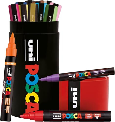 POSCA Stiftetui aus Acryl auf Wasserbasis, 13 Stück