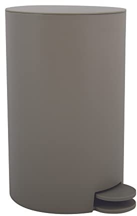 MSV Osaki Cubo de Basura con Pedal, Color Gris/marrón, 3 L