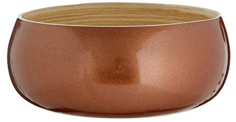 Kyoto Bowl, Spun Bamboo, Metallic Rose Gold, Small