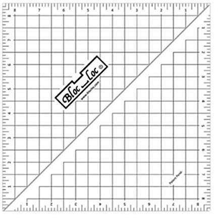 Bloc Loc Dreieckslineal, Acryl-Lineal, ca. 8,5 cm