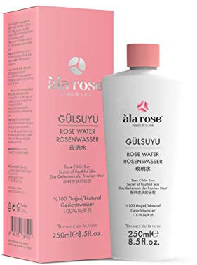 Eau de Rose/Rose Water% 100% végétalien 1 x 250 ML
