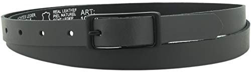 Ledergürtel echt Leder, 2 cm breit, Damen Gürtel, Hüftgürtel, Jeansgürtel, Damengürtel, Casual, schmal, Schnalle, Jeans, Vascavi, Made in Germany (85 cm Gesamtlänge 100 cm, Grau)