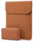 HYZUO 15 Inch Laptop Sleeve Bag for MacBook Air 15 M4 A3241 M3 M2 2025-2023, 15 Surface Laptop 7/6/5/4/3, MacBook Pro 15 2019-2016, Faux Suede Leather Case Cover with Carry Pouch, Brown
