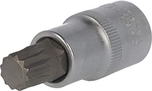 BRILLIANT TOOLS BT022935 Douille denture multiple 1/2, longueur 55 mm, M12 [Powered by KS TOOLS]