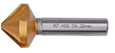 GSR 90° Kegelsenker HSSG-TiN Senker, Titan-Beschichtung| Ø 25,0 mm |Senkbohrer| hitzebeständig|präzise