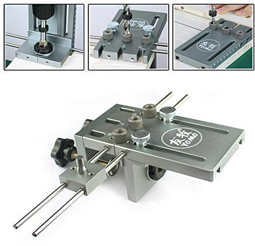Bohrschablone Dübellehre Puncher Positioner Dübel Dübelhilfe Führung Kit 3 in 1 Dübelleiste 10-180mm