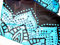 Wandbehang schwarz türkis 147x147cm Indisches Tuch Mandala Wanddeko deko Wand Wandteppich Psychedelic orientalisch Bohemian Boho Stil Style Tagesdecke Dekotuch EINWEG-verpackt (türkis, 1)