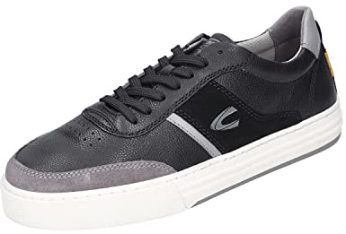 camel active Herren Discover Sneaker, Black/Grey, 44 EU