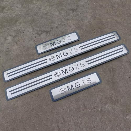 Ever TA 4 PièCes Garnitures De Seuil PortièRe Voiture en Acier Inoxydable pour MG ZS 2017 2018 2019 2020 2021 2022, Autocollant de Protecteur de PéDale de Seuil de Porte