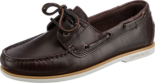 Lumberjack Damen Navigator Fahrer-Slipper, Brunello, 38 EU